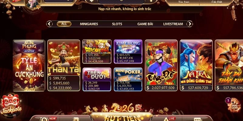 Trải Nghiệm Slot Đổi Thưởng Sunwin Với Rtp Cạnh Tranh 1 Slot đổi thưởng Sunwin - Quay nhanh thưởng lớn